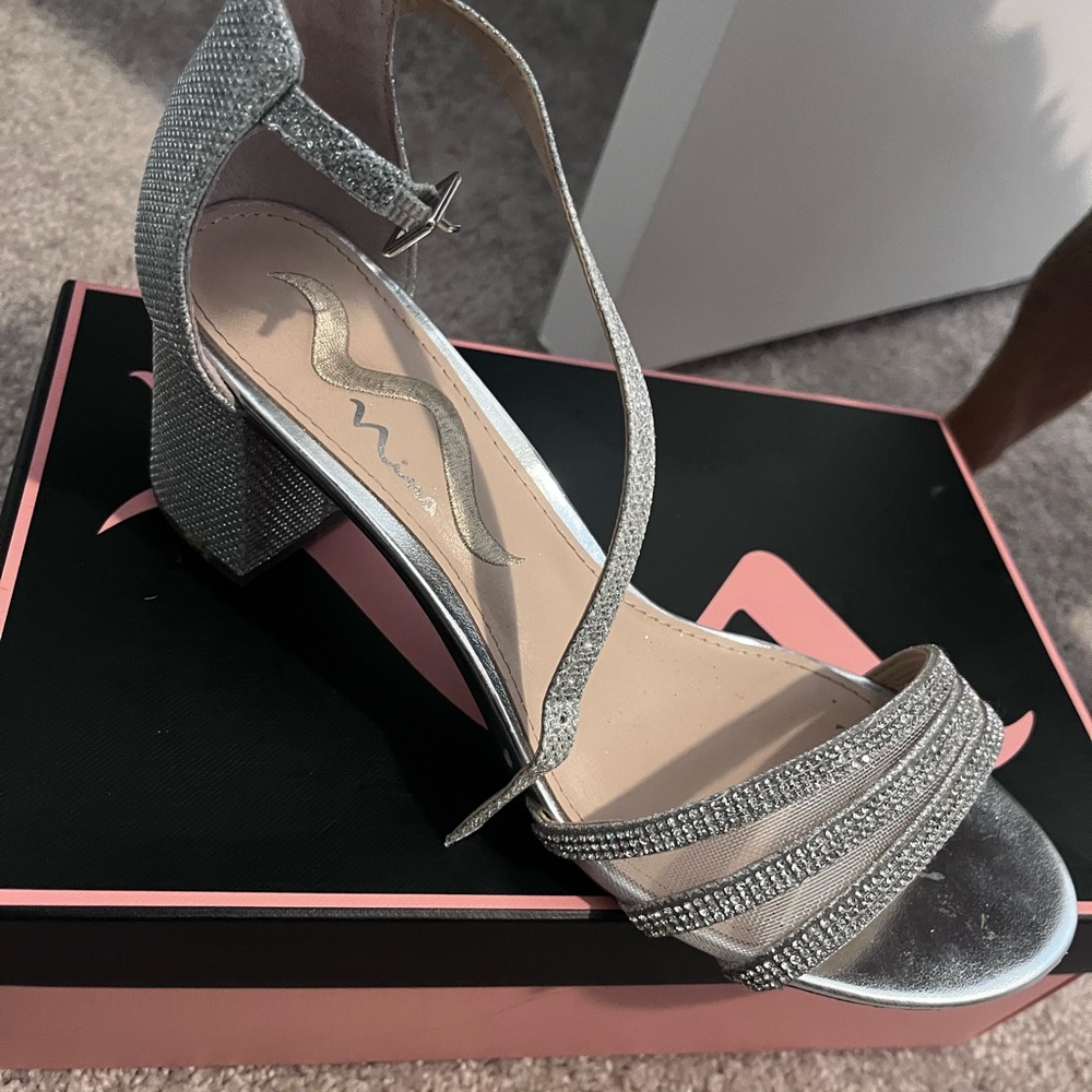 Silver heels